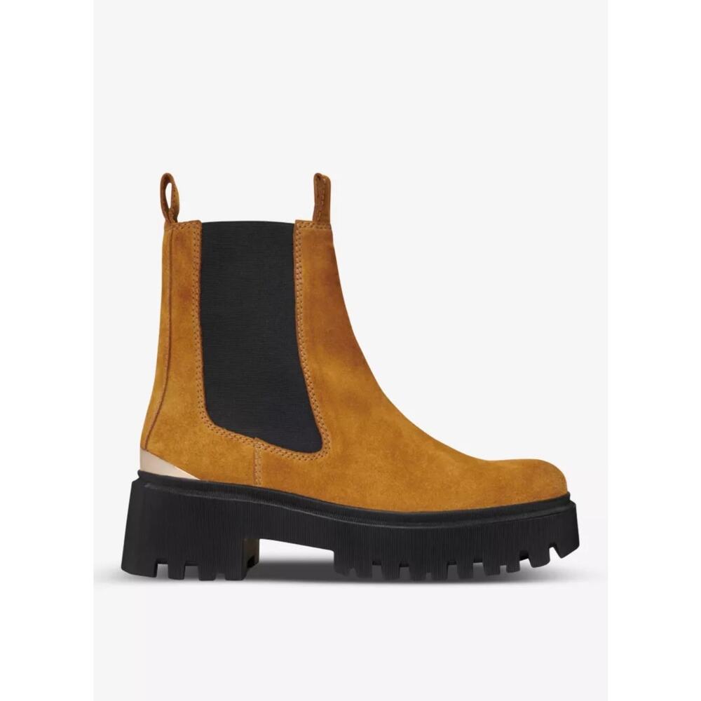 NEW Maje Platform Suede Heeled Chelsea Boots size 40
